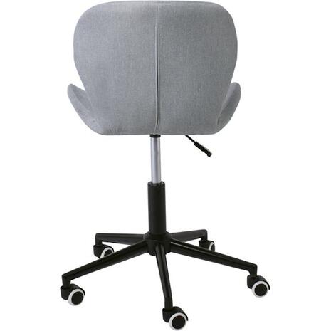 Καρέκλα γραφείου DOT Βάση Μέταλλο Βαφή Μαύρο, Ύφασμα Γκρι [Ε-00023723] ΕΟ200,4 (1 τεμάχιο)